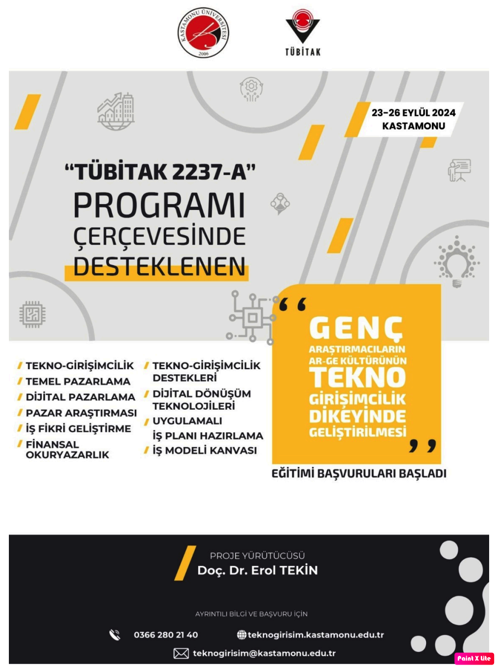 Genç Araştırmacıların Ar-Ge Kültürünün TeknoGirişimcilik Dikeyinde Geliştirilmesi Etkinliği