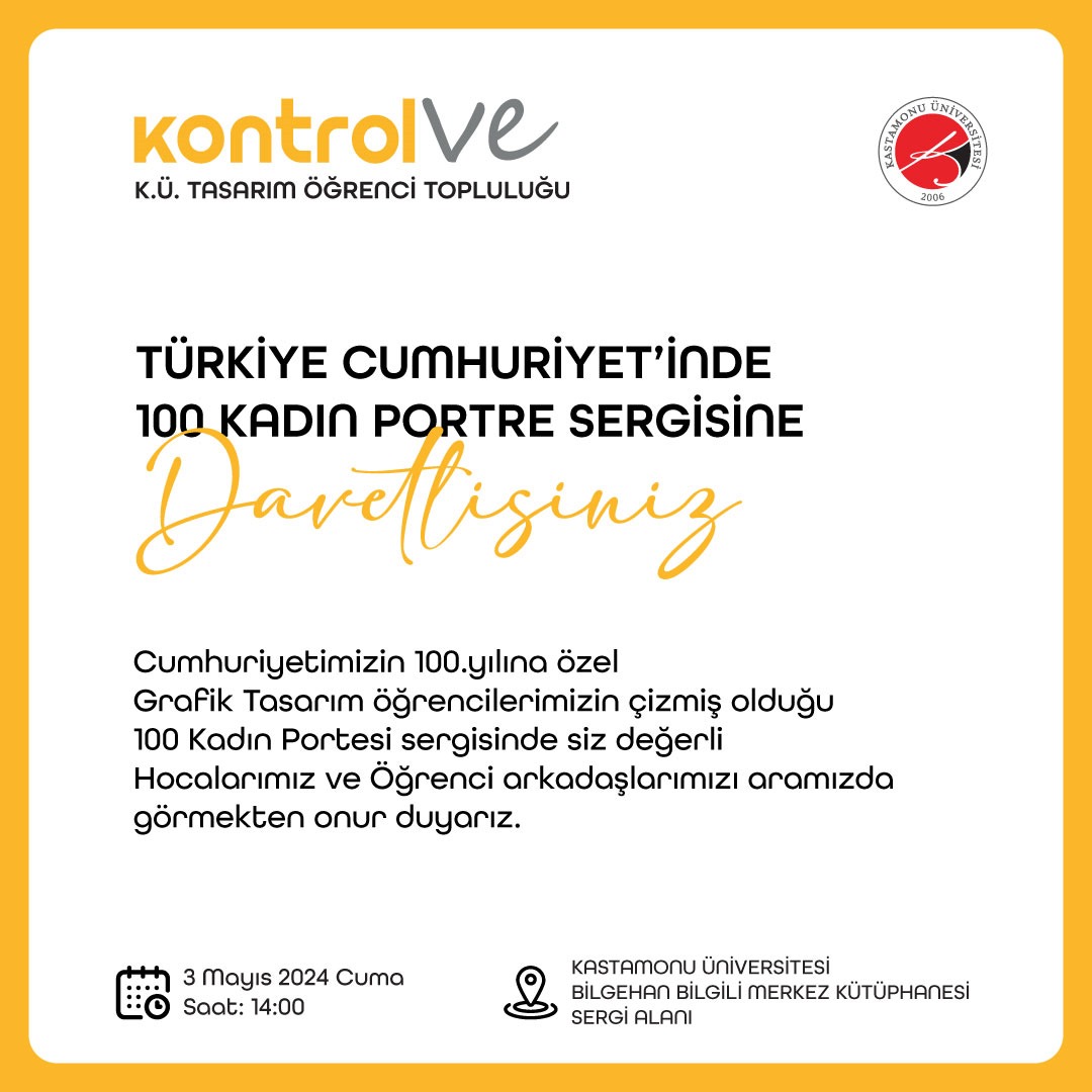 Türkiye Cumhuriyeti'nde 100 Kadın Portre Sergisi