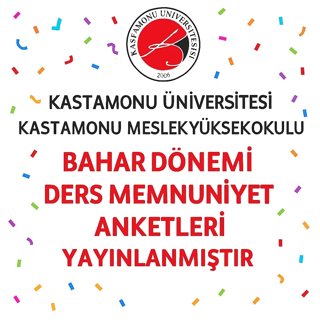 2024-2025 Bahar Dönemi Ders Memnuniyet Anketleri