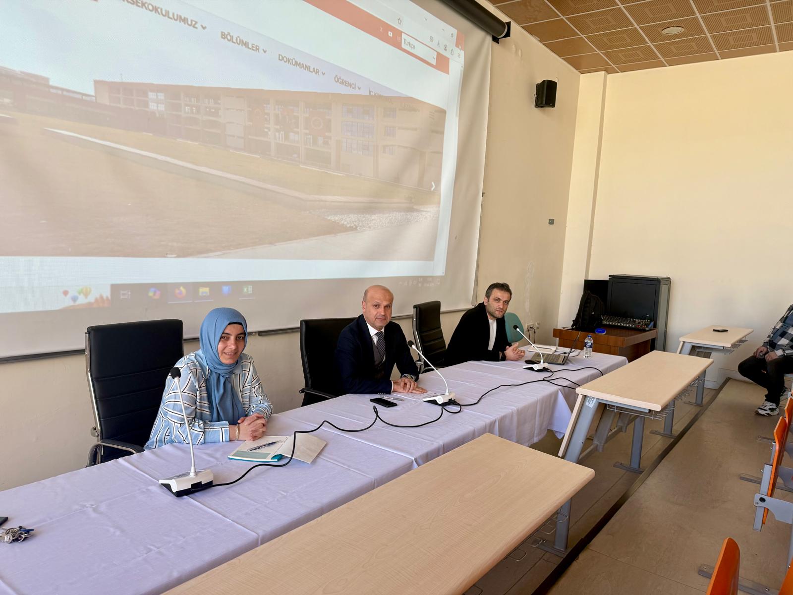 18 Nisan 2025 Tarihinde Meslek Yüksekokulumuz Akademik Kurulu Toplandı