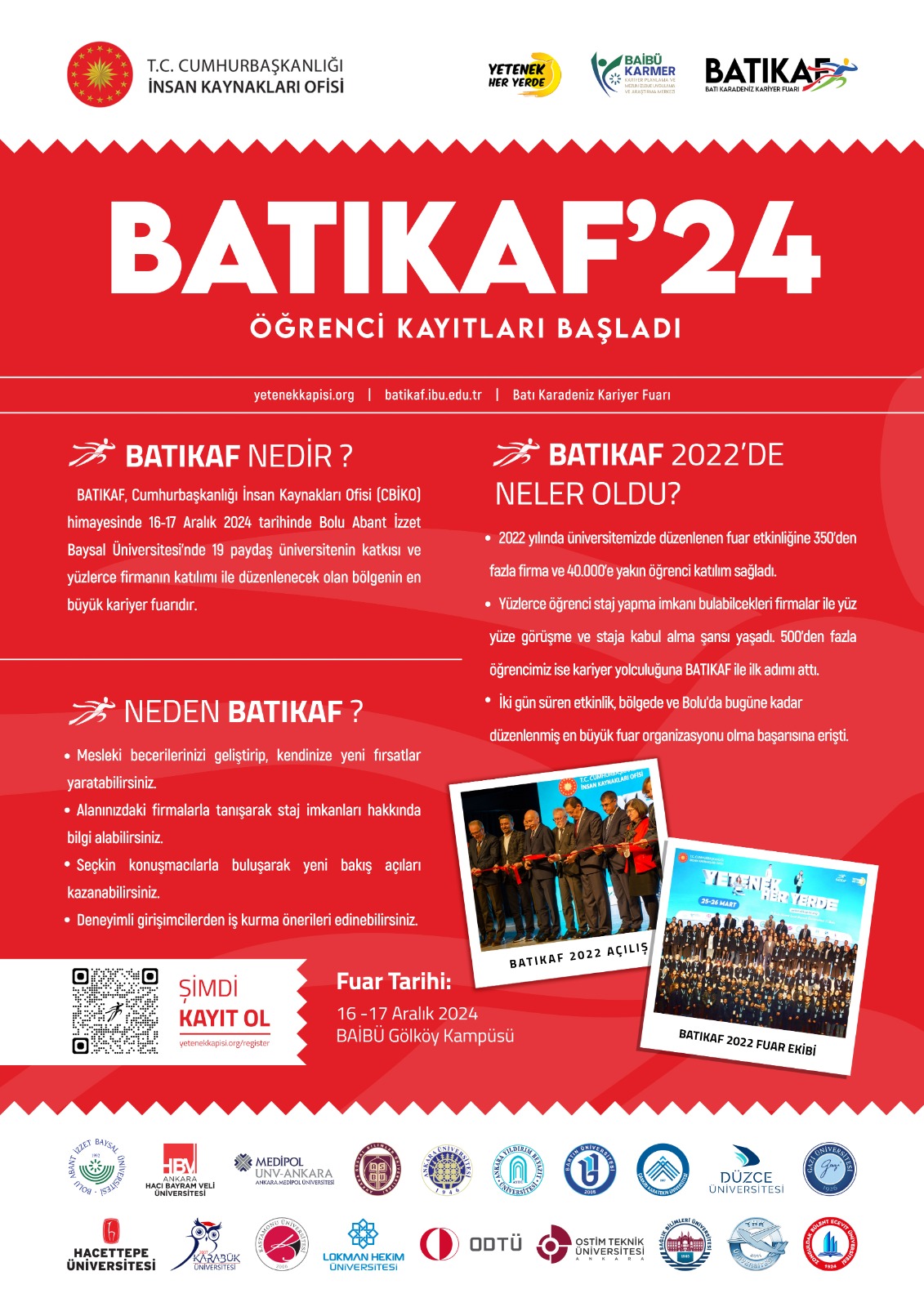 BATIKAF'24 Öğrenci Kayıtları Başladı