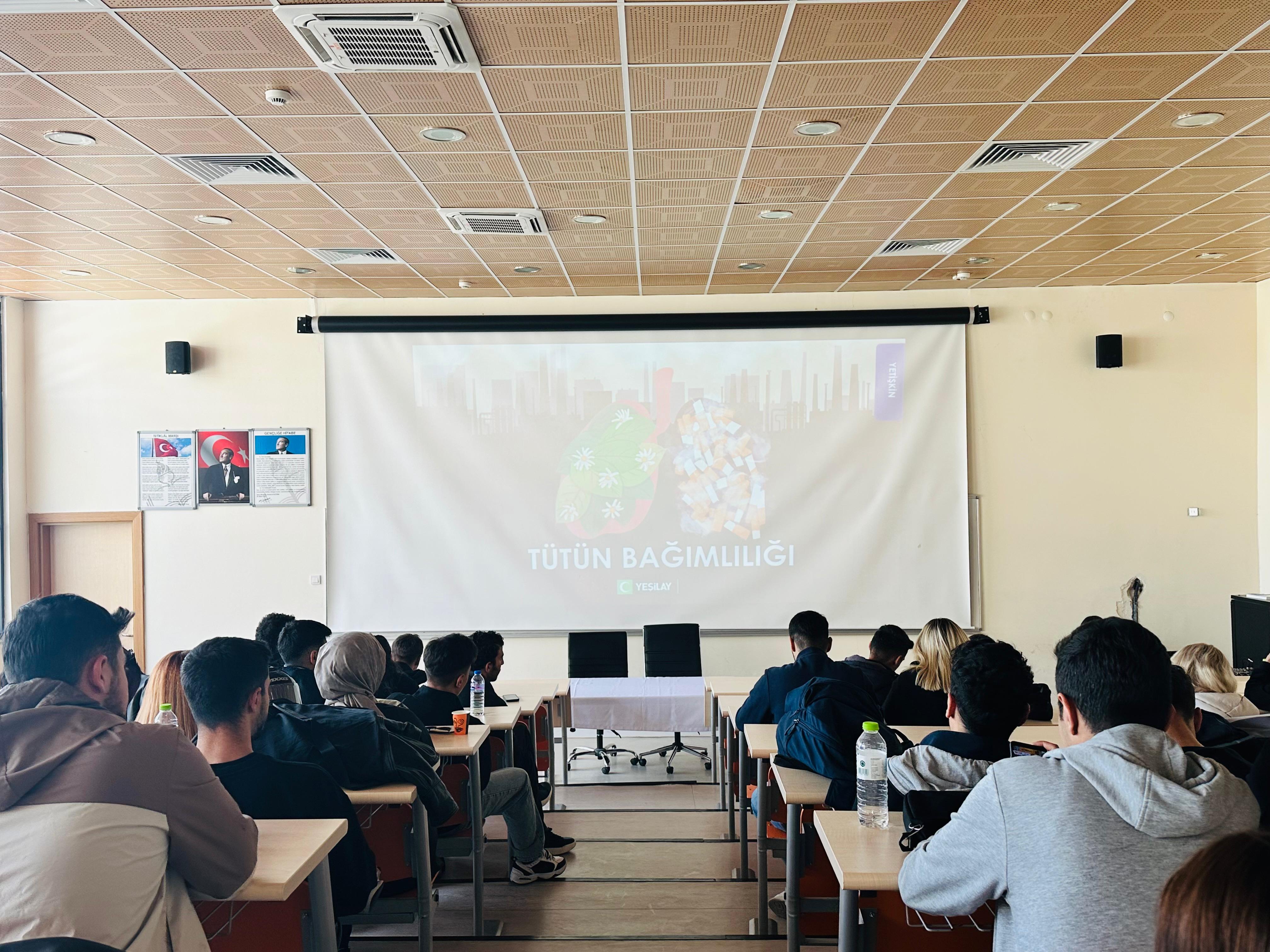 Bigisayar Programcılığı Öğrencilerine Tütün Bağımlılığı Eğitimi Verildi