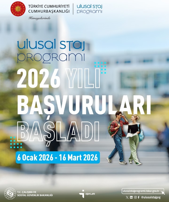 Geleceğin Senin Elinde: 2026 Ulusal Staj Programı Başvuruları Başladı!