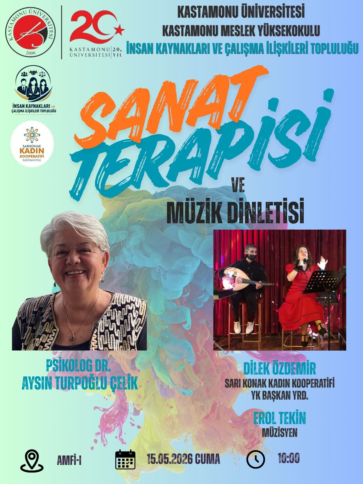 Meslek Yüksekokulumuzda "Sanat Terapisi ve Müzik Dinletisi" Etkinliği Düzenleniyor