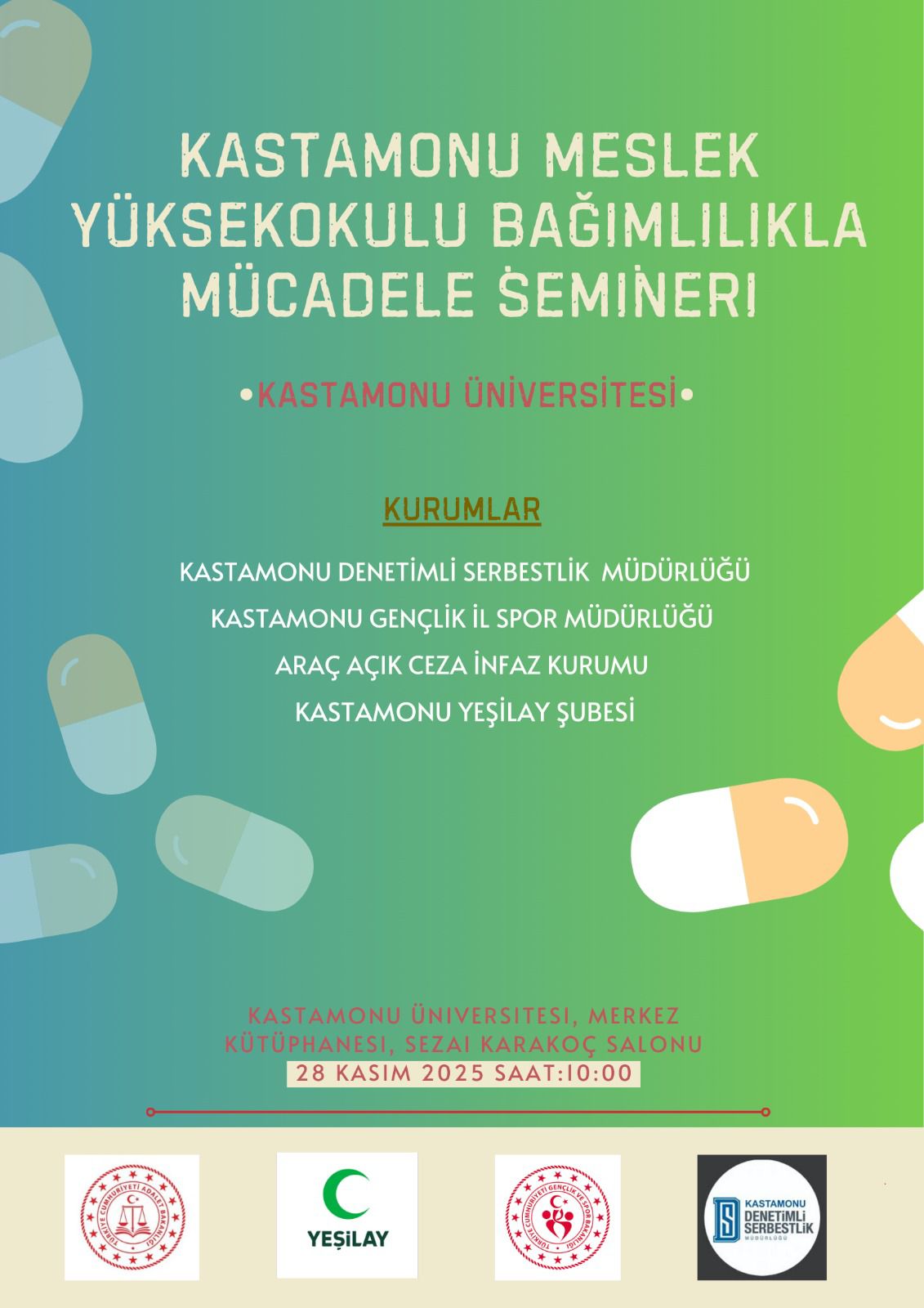Bağımlılıkla Mücadele Eğitimi Duyurusu