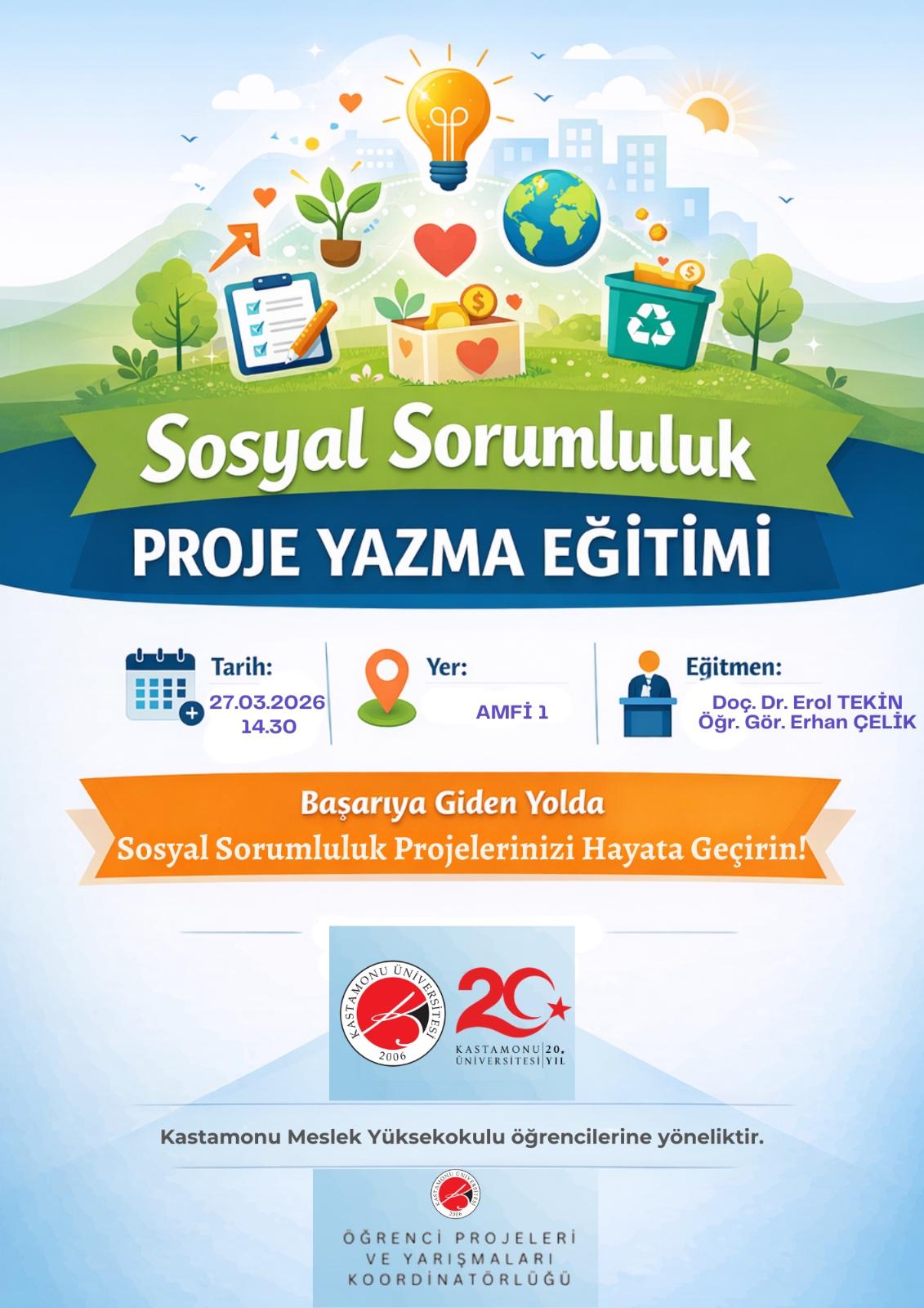 Bilişim Güvenliği Teknolojisi Öğrencileri Sosyal Sorumluluk Proje Yazma Eğitimine Katıldı