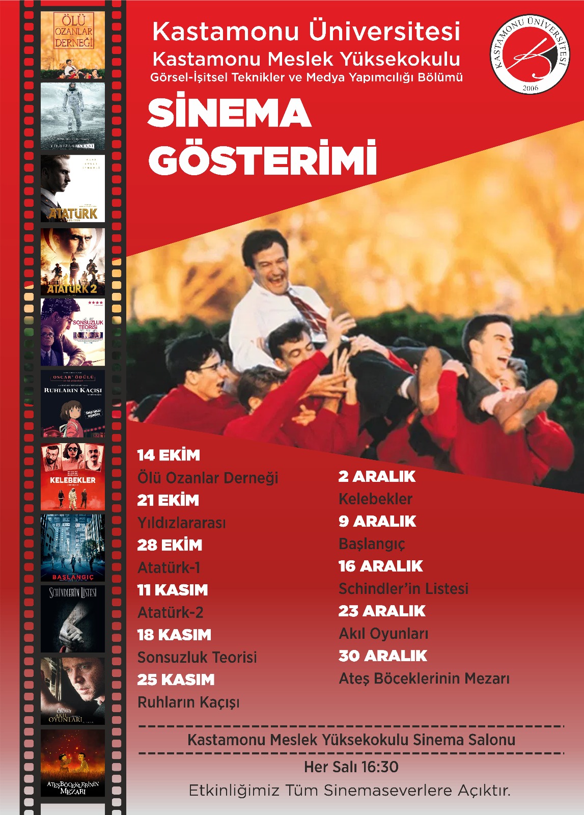 2025-2026 Güz Dönemi Film Gösterim Etkinliği Tamamlandı