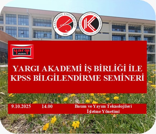 Basım Yayım Teknolojileri Öğrencilerine Yönelik KPSS Bilgilendirme Semineri Duyurusu
