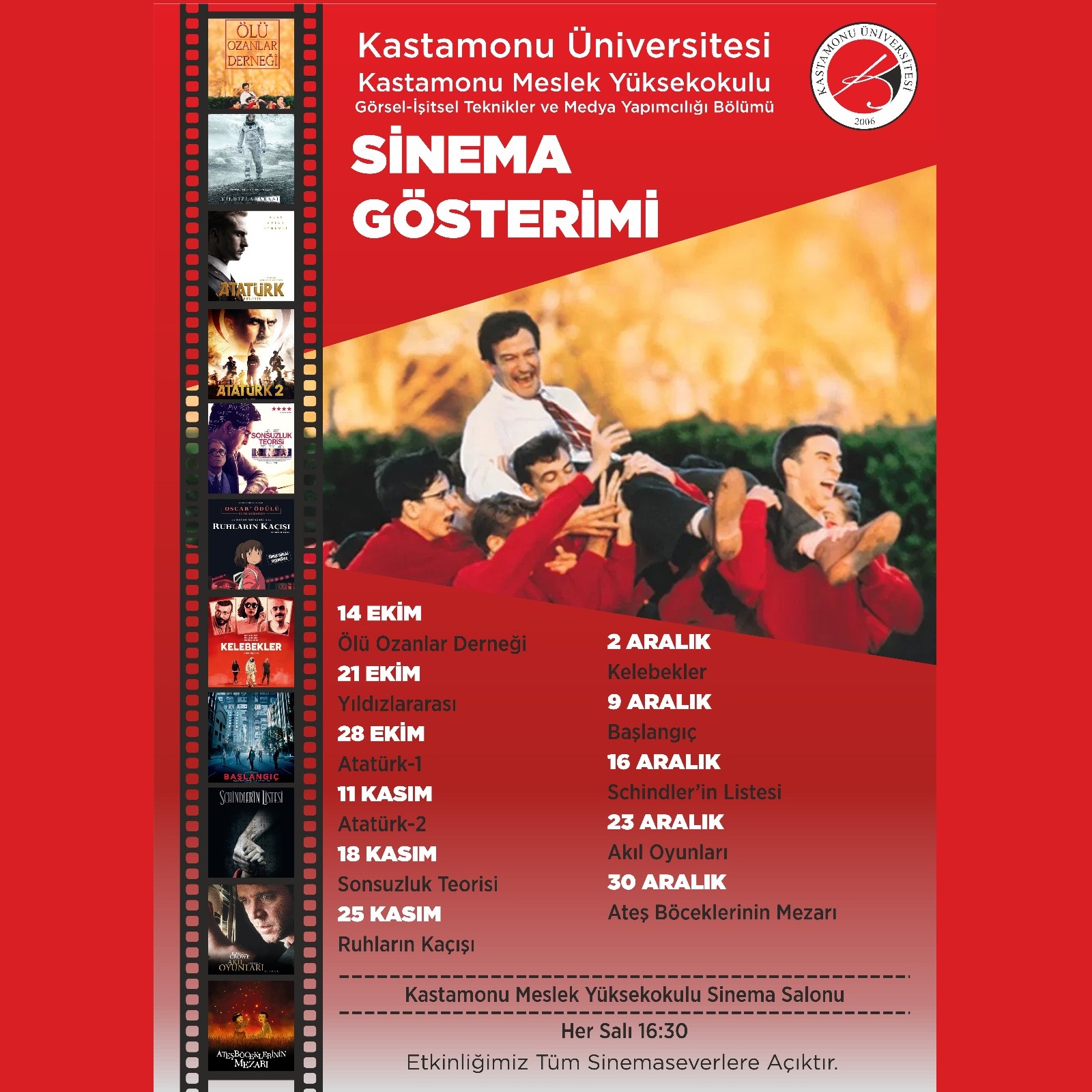 2025-2026 Güz Dönemi Film Gösterim Etkinliği Tamamlandı