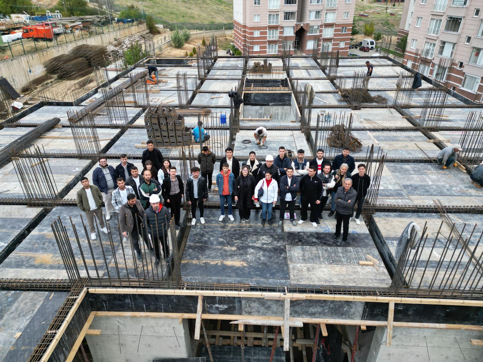 İnşaat Bölümü Öğrencilerinden Şantiye Alanına Teknik Gezi