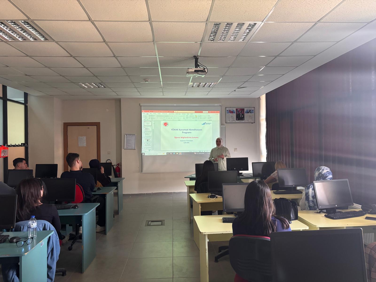 Basım ve Yayım Teknolojileri Programı Öğrencilerine Akreditasyon ve Kalite Süreçleri Hakkında Bilgilendirme Eğitimi Verildi