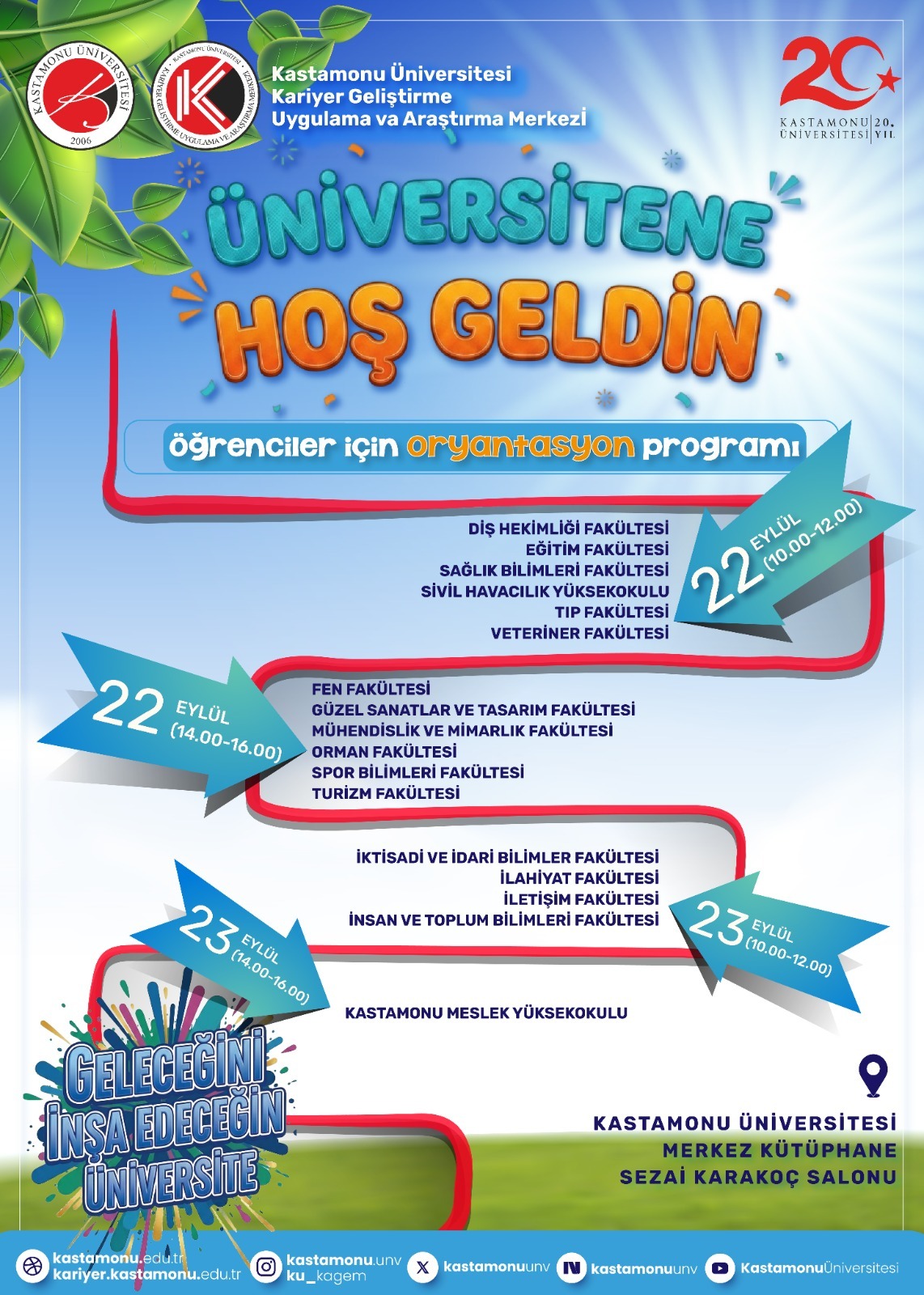 2026-2027 Eğitim-Öğretim Yılı Öğrenci Oryantasyon Programı 